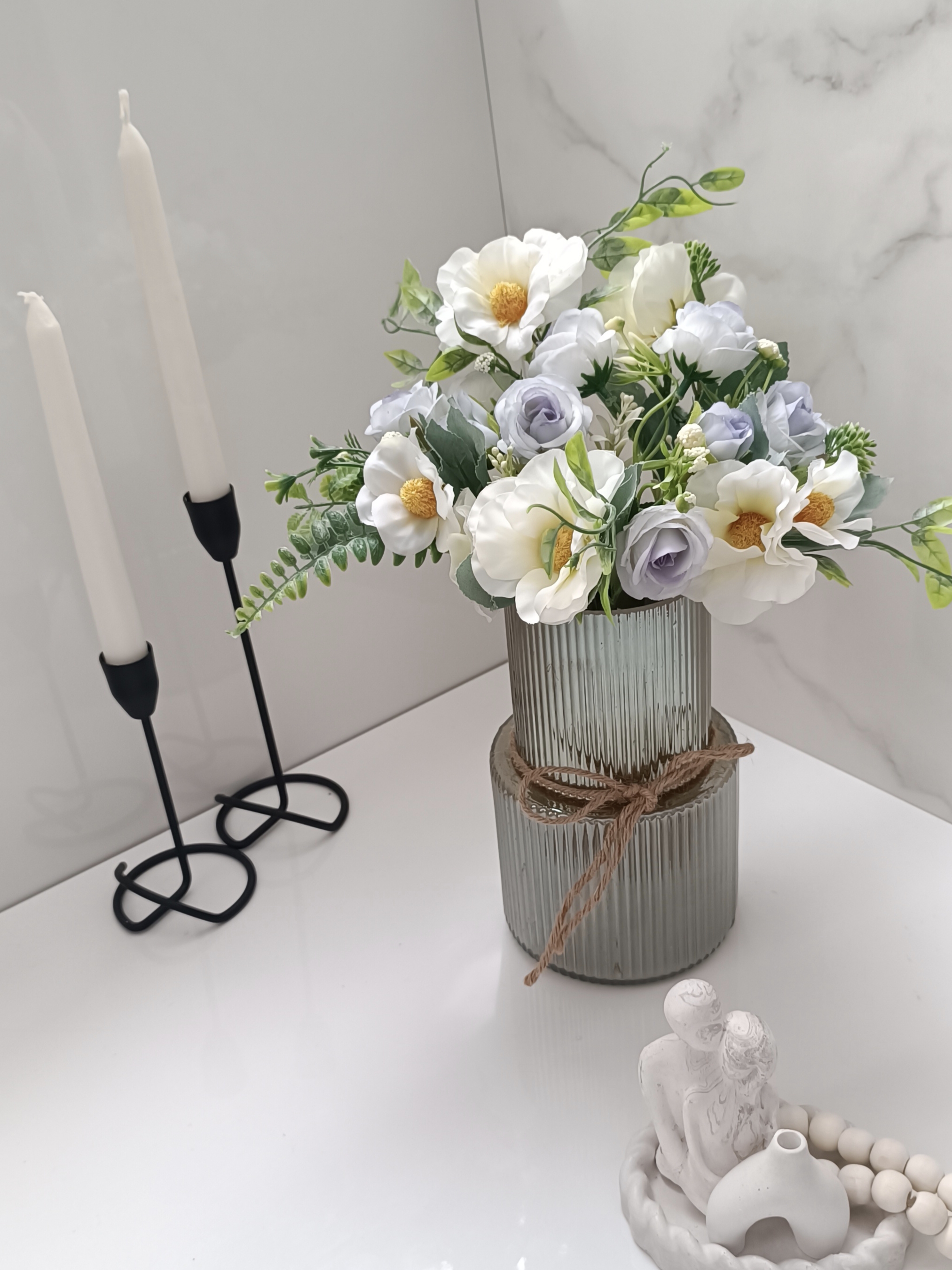 گلدان گل مصنوعی وارداتی